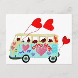 Cartão Postal De Festividades Cachorros-quentes Cupidos em seu Amor Móvel de Dia