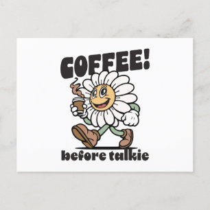 Cartão Postal De Festividades Café antes do Talkie