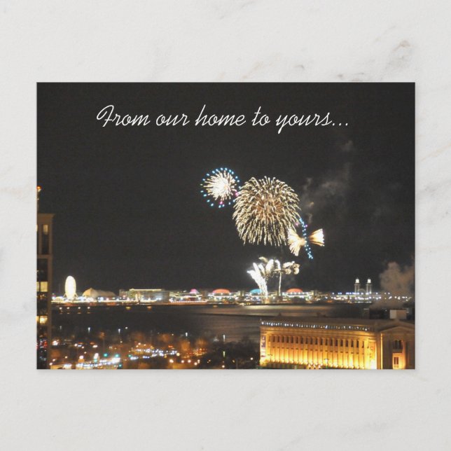 Cartão Postal De Festividades Cais 2009 do marinho (Frente)