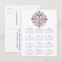 Calendar Happy Birthday EUA 250