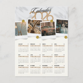 Cartão Postal De Festividades Calendário 2026