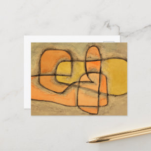 Cartão Postal De Festividades Camada por Paul Klee