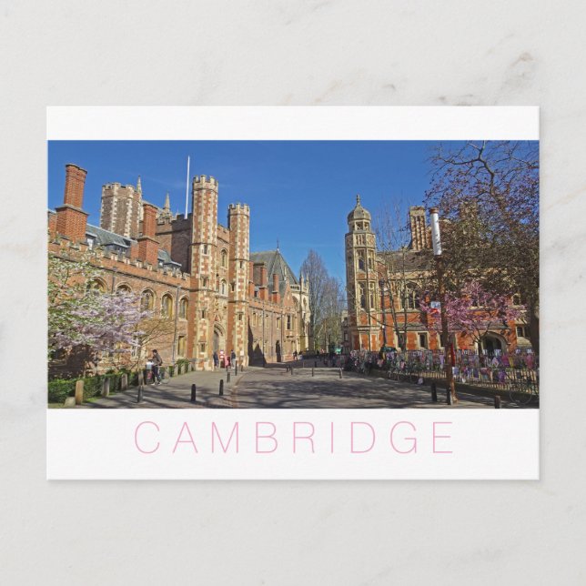 Cartão Postal De Festividades Cambridge (Frente)