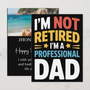 Cartão Postal De Festividades Camisa Personalizada de Aposentadoria Engraçada Re
