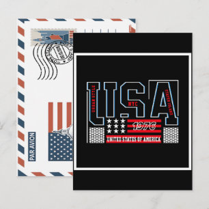 Cartão Postal De Festividades Camiseta de ilustração vetorial vintage estilo urb