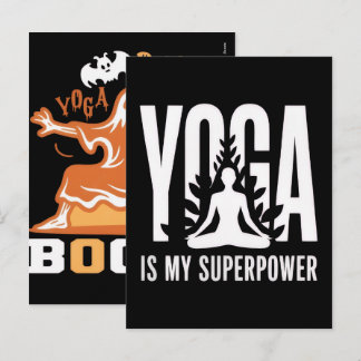 Cartão Postal De Festividades Camiseta de Yoga Fantasma de Halloween Design de F
