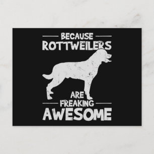 Cartão Postal De Festividades Camiseta Rottweiler Cópia