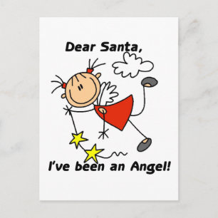 Cartão Postal De Festividades Camisetas e Presentes Anjo de Palitinhos Querido P