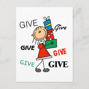Cartão Postal De Festividades Camisetas e Presentes de Natal Dê Dê Dê