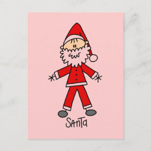 Cartão Postal De Festividades Camisetas e presentes do Papai Noel