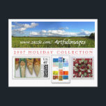 Cartão Postal De Festividades Campanha da coleção de 2007 feriados<br><div class="desc">Campanha da coleção de 2007 feriados - cartão/disposição e design relativos à promoção pelo chiarelli de Pauline</div>