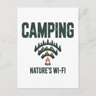 Cartão Postal De Festividades Camping Natures Wifi