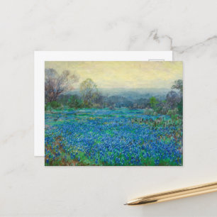 Cartão Postal De Festividades Campo de Bluebonnets por Julian Onderdon
