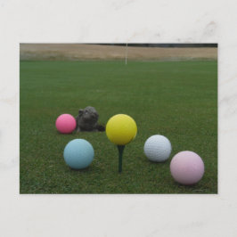 Cartão Postal De Festividades campo de golfe da montanha páscoa