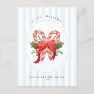 Cartão Postal De Festividades Cana-canas-canas-d'água e arco Feliz Natal