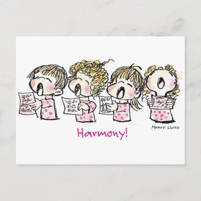 Cartão Postal De Festividades Canção de natal do Natal CH-003 (Frente)