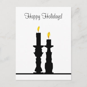 Cartão Postal De Festividades Candlestick illusion