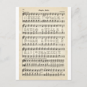 Cartão Postal De Festividades Canetas de Natal: Sinos de Jingle