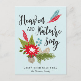 Cartão Postal De Festividades Canto do Céu e Natureza | Cartão-postal de Natal