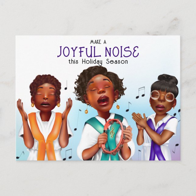 Cartão Postal De Festividades Cantores Afro-Americanos (Frente)