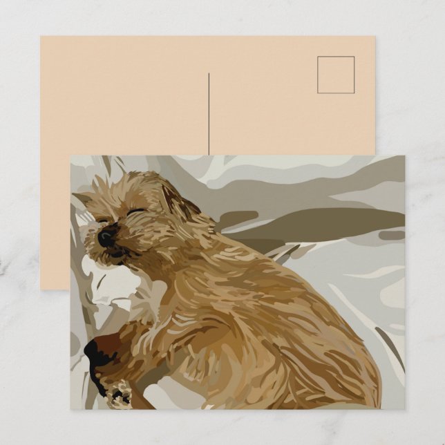 Cartão Postal De Festividades Cão da Daisy (Frente/Verso)