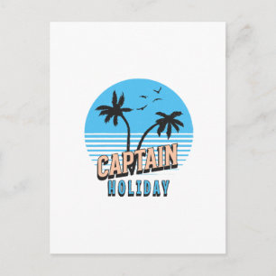 Cartão Postal De Festividades Capitão Férias