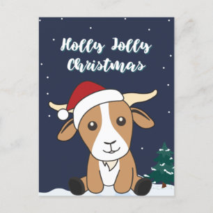 Cartão Postal De Festividades Caprinos de Natal, Caprinos de inverno Férias Post