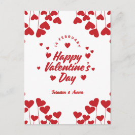 Cartão Postal De Festividades "Captured by Your Love" – Elegant Modern Valentine