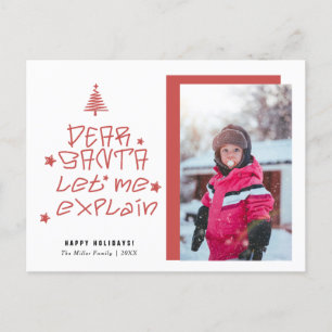 Cartão Postal De Festividades Caros Papais noeis de Natal