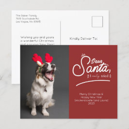 Cartão Postal De Festividades Caros Papais noeis, Eu Tentei Foto