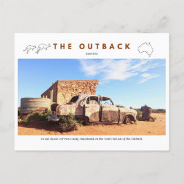 Cartão Postal De Festividades Carro Abandonado