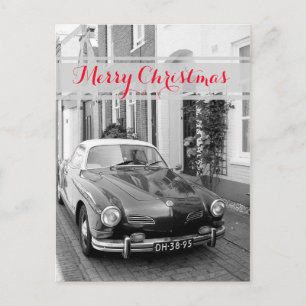 Cartão Postal De Festividades Carro Clássico Karmann Ghia
