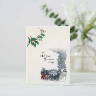 Cartão Postal De Festividades Carruagem de cavalos de Natal