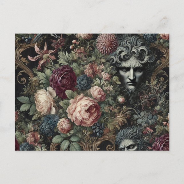 Cartão Postal De Festividades 🩸 Carta à Lunacy - Vitoriano Gótico (Frente)