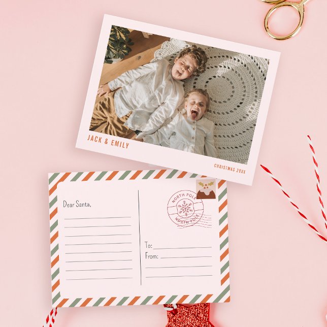 Cartão Postal De Festividades Carta de Natal Fotográfica para Papais noeis do Po (Criador carregado)