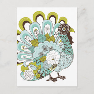 Cartão Postal De Festividades Cartão bonito 2 de Turquia da acção de graças