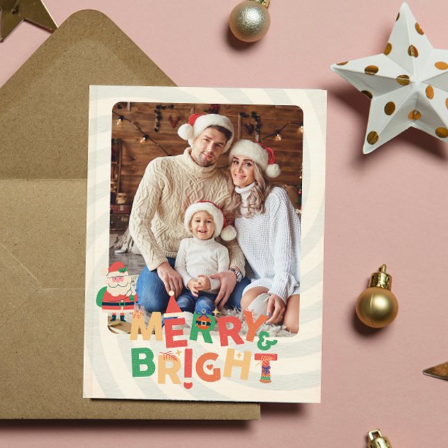 Cartão Postal De Festividades Cartão botânico retrógrado moderno de Natal (Criador carregado)