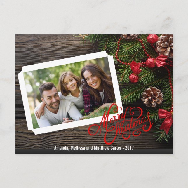 Cartão Postal De Festividades Cartão com fotos de Tipografia de Natal da Madeira (Frente)
