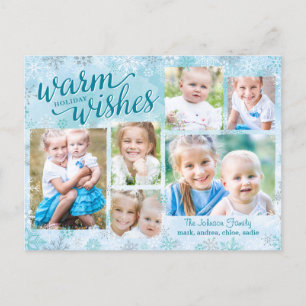 Cartão Postal De Festividades Cartão com fotos Feriado de Colagem Whimsy