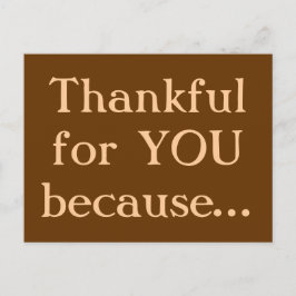 Cartão Postal De Festividades Cartão da acção de graças