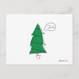 Cartão Postal De Festividades cartão da árvore de Natal