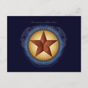 Cartão Postal De Festividades Cartão da estrela de Texas