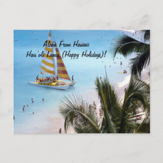 Cartão Postal De Festividades Cartão da ilha Aloha de Havaí