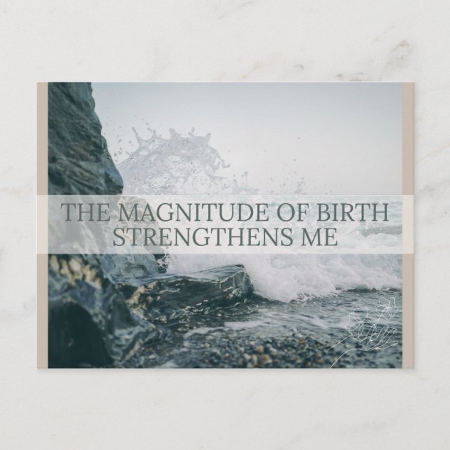 Cartão Postal De Festividades Cartão de Afirmação de Nascimento (Frente)