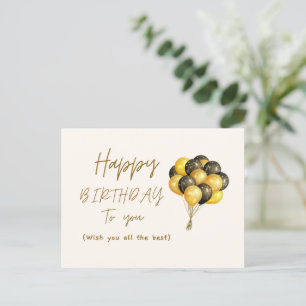 CARTÃO POSTAL DE FESTIVIDADES CARTÃO DE ANIVERSÁRIO