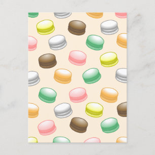 Cartão Postal De Festividades Cartão de Aniversário do Macarons Sweet 16