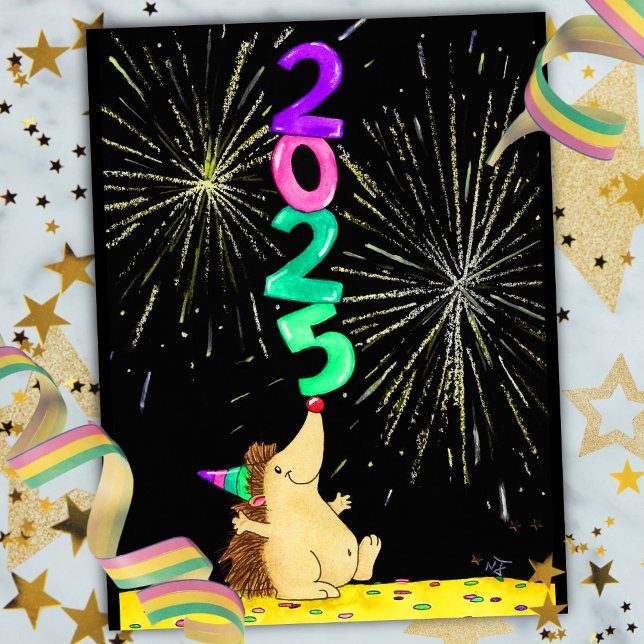 Cartão Postal De Festividades Cartão de Ano Novo 2025 (Criador carregado)