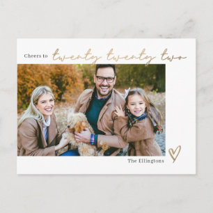 Cartão Postal De Festividades Cartão de Ano Novo Colorido Editável Ano Novo