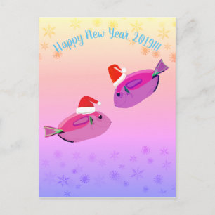 Cartão Postal De Festividades Cartão de Ano Novo Feliz