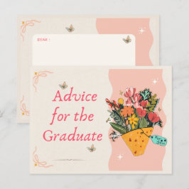 Cartão Postal De Festividades Cartão de Aviso de Graduação Engraçado e Bonito
